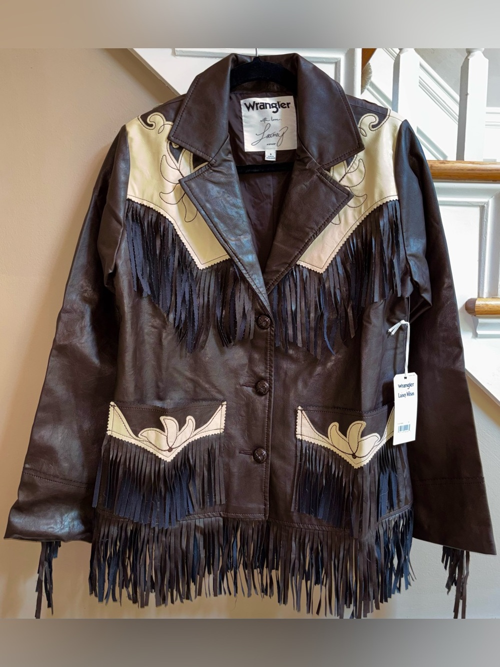 Wrangler x Lainey Wilson NWT Western Cowgirl Fringe Jacket size Small New
